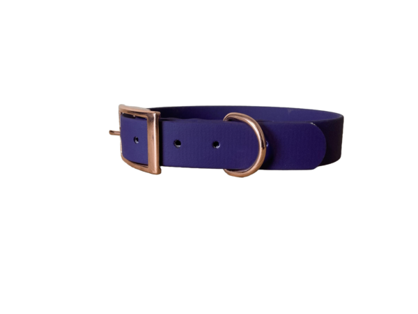 Collier M 25 mm - violet - finition gold