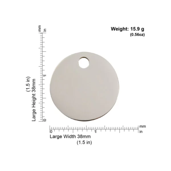 medaille identification ronde - Forestpets37