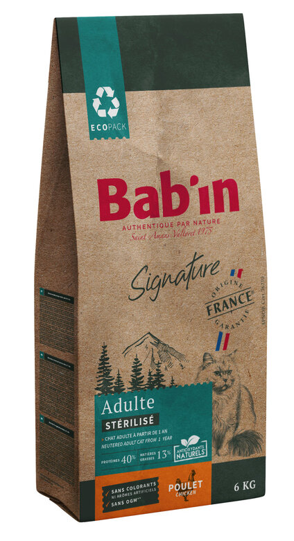 Bab'in - Croquettes Poulet pour Chat Stérilisé - 6 kg - forest pets 37